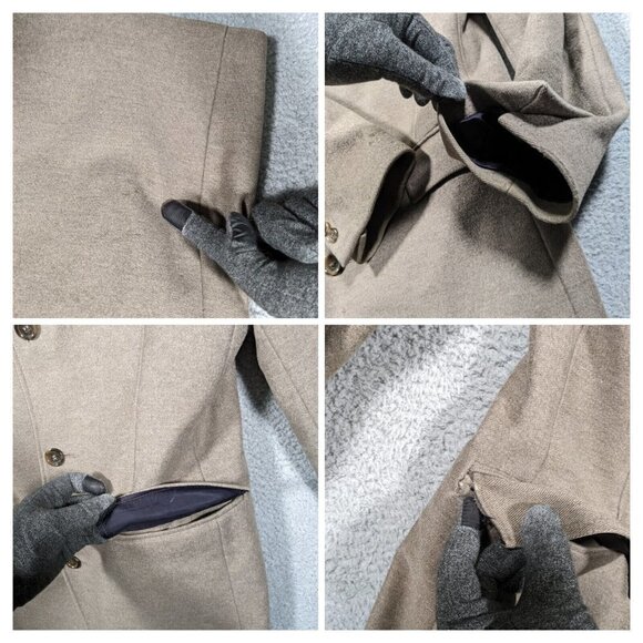 J Crew Ludlow Topcoat Mens 40R Wool & Cashmere Overcoat Long Coat - Picture 10 of 16